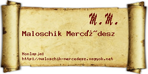 Maloschik Mercédesz névjegykártya